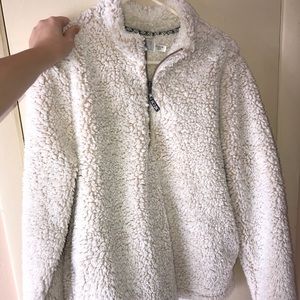 White teddy coat